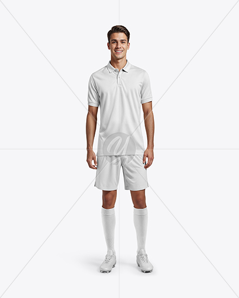 Man Wearing Full Soccer Kit Mockup