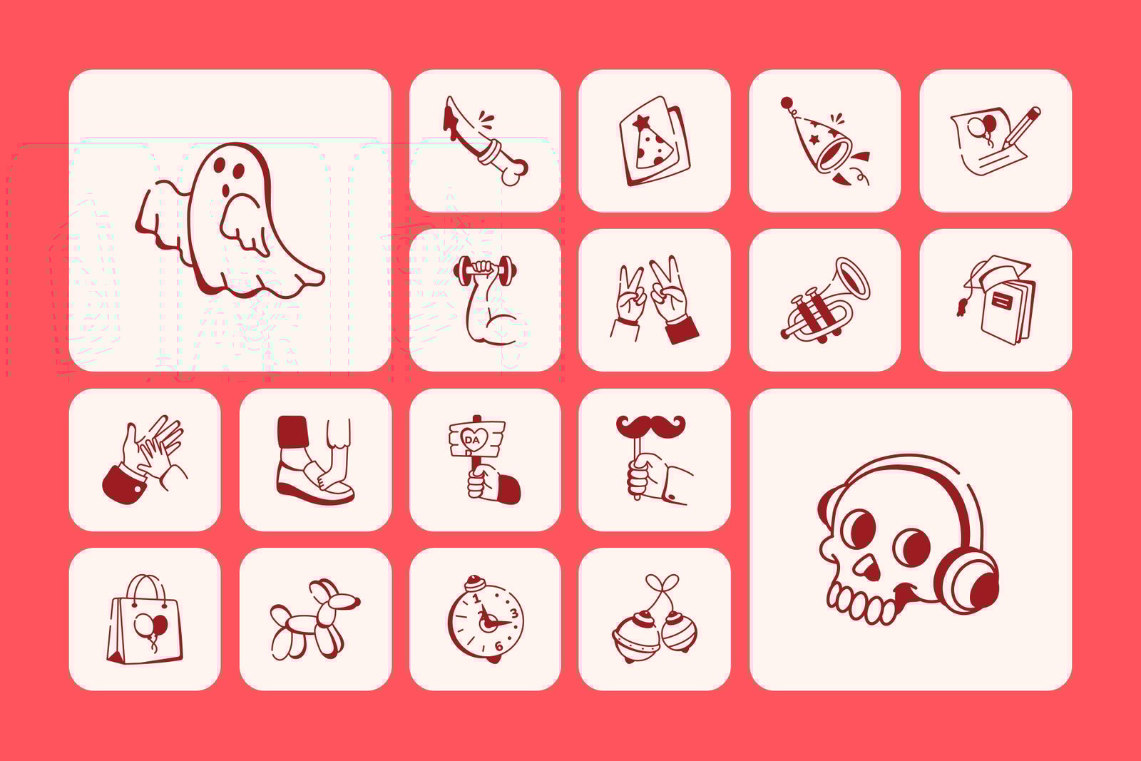 Animated Love and Celebration Icons