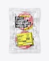 Clear Plastic Flow-Pack with Cutlets Mockup