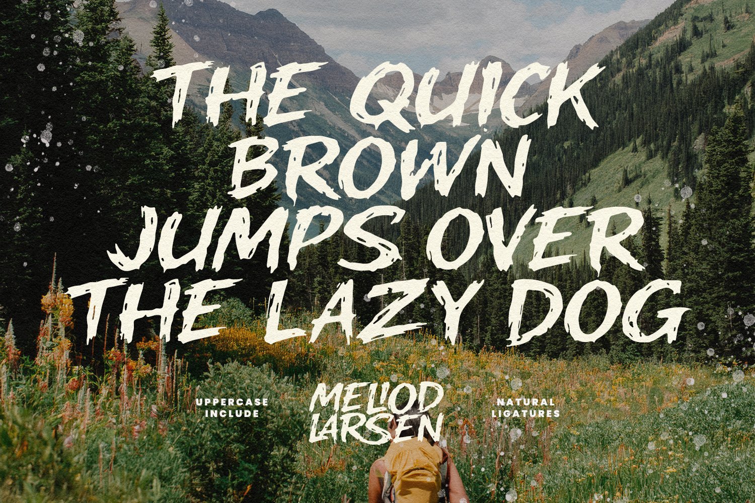 Meliod Larsen Bold Hand Drawn Display Font