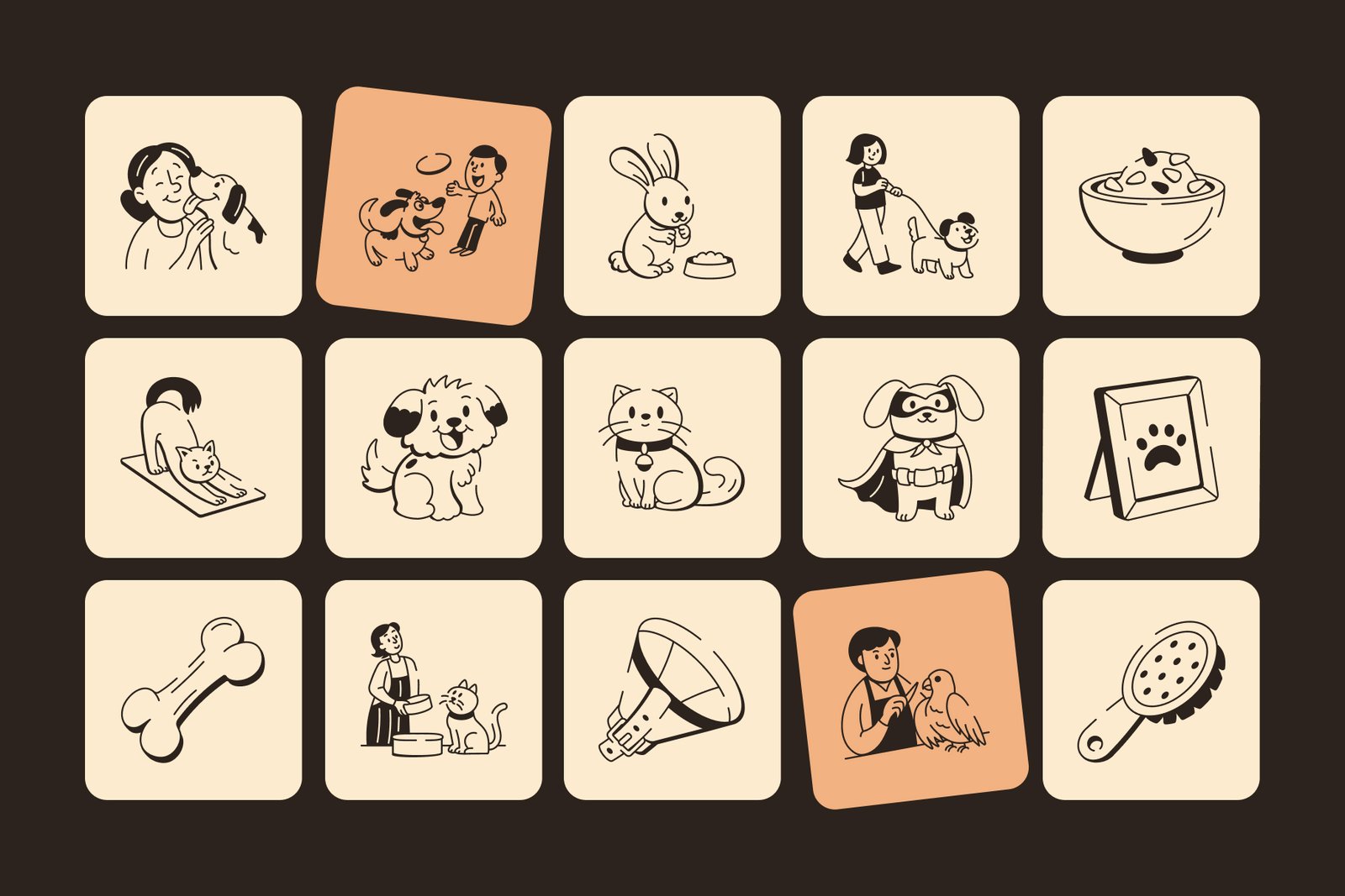 Pet Icon Art Set