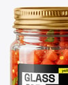 Jar with Tomato Bruschetta Mockup