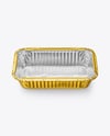 Aluminium Foil Tray in Kraft Paper Sleeve Mockup