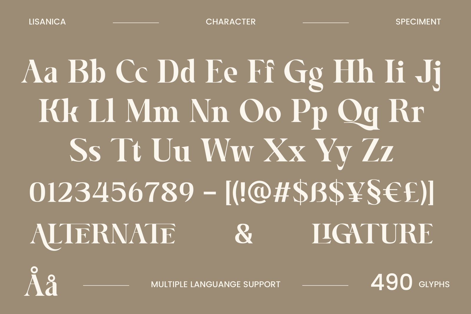 Lisanica - Display Serif Font