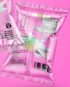 Empty Clear Plastic Snack Bags Mockup
