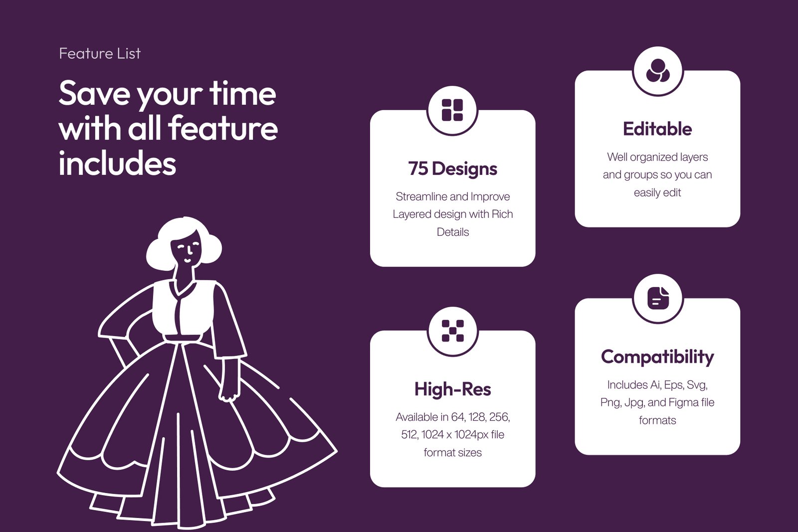 Fashion Drawings Illustration Set