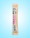 Matte Metallic Stick Sachet Mockup