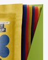Kraft Sachets in Display Box Mockup