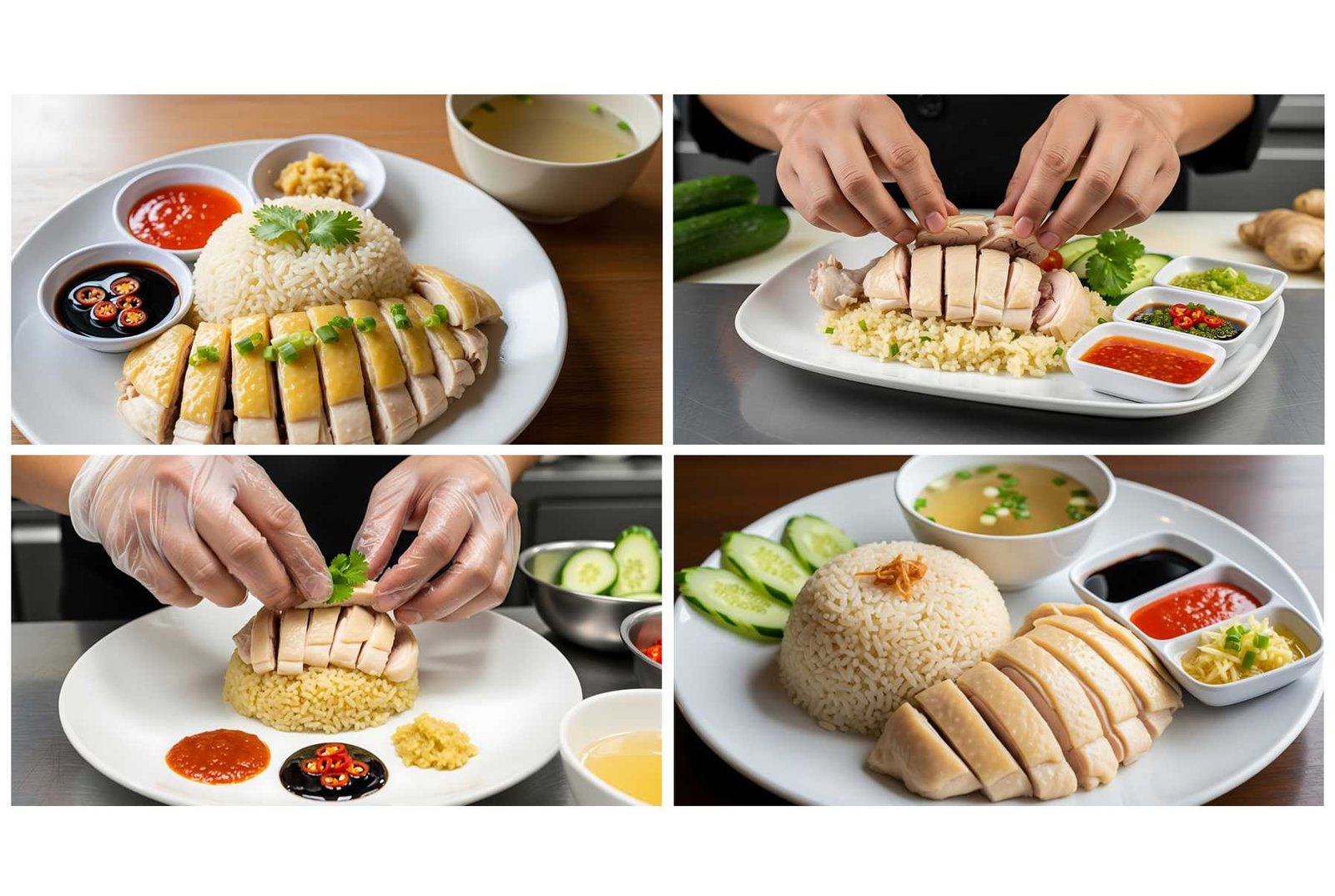 19 Authentic Singapore Chicken Rice Stock Photos for Food Projects