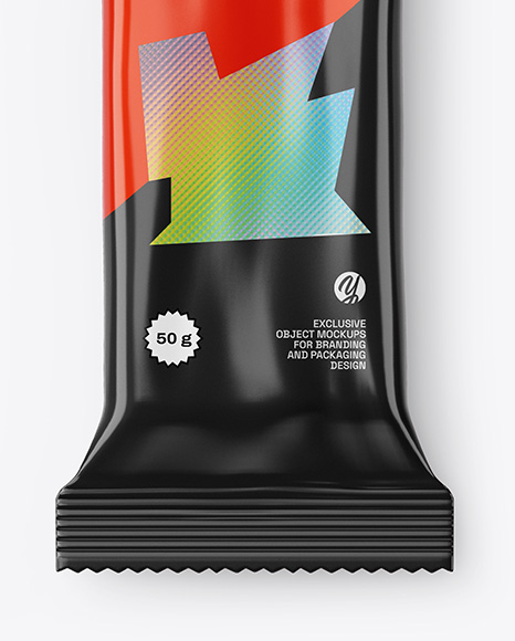 Glossy Snack Bar with Hang Tab Mockup