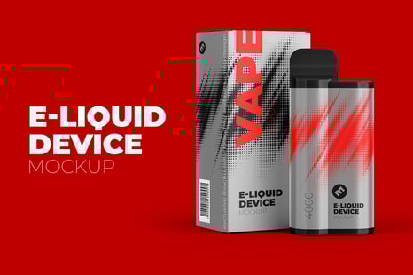 Vape E-liquid Device Mockup