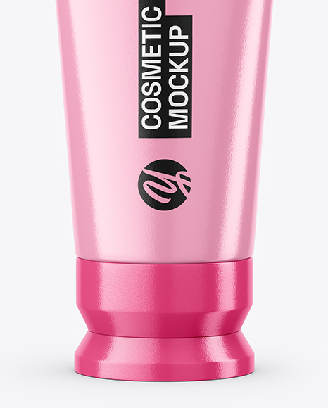 Glossy Cosmetic Tube Mockup