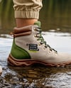 Hiking Boots on Woman's Legs Mockup
