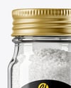 Glass Jar with Fine Salt Mockup