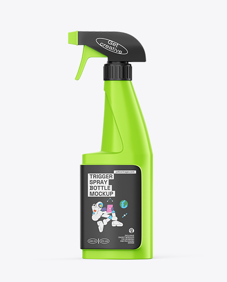 Matte Trigger Spray Bottle Mockup