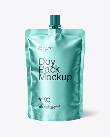 Metallic Doy Pack Mockup
