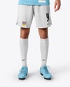 Man Wearing Full Soccer Kit Mockup