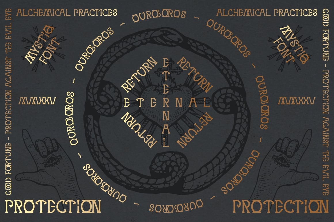 MYSTIQ mysterious display font