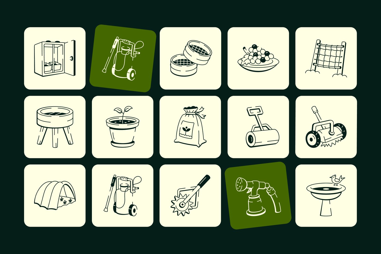 Gardening Doodles Art Set