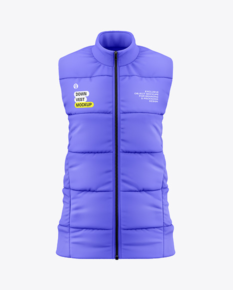Women's Down Vest Mockup