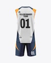 Training Sleeveless Kit Mockup - Back View