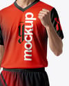 Asian Man Wearing Full Table Tennis Kit Mockup