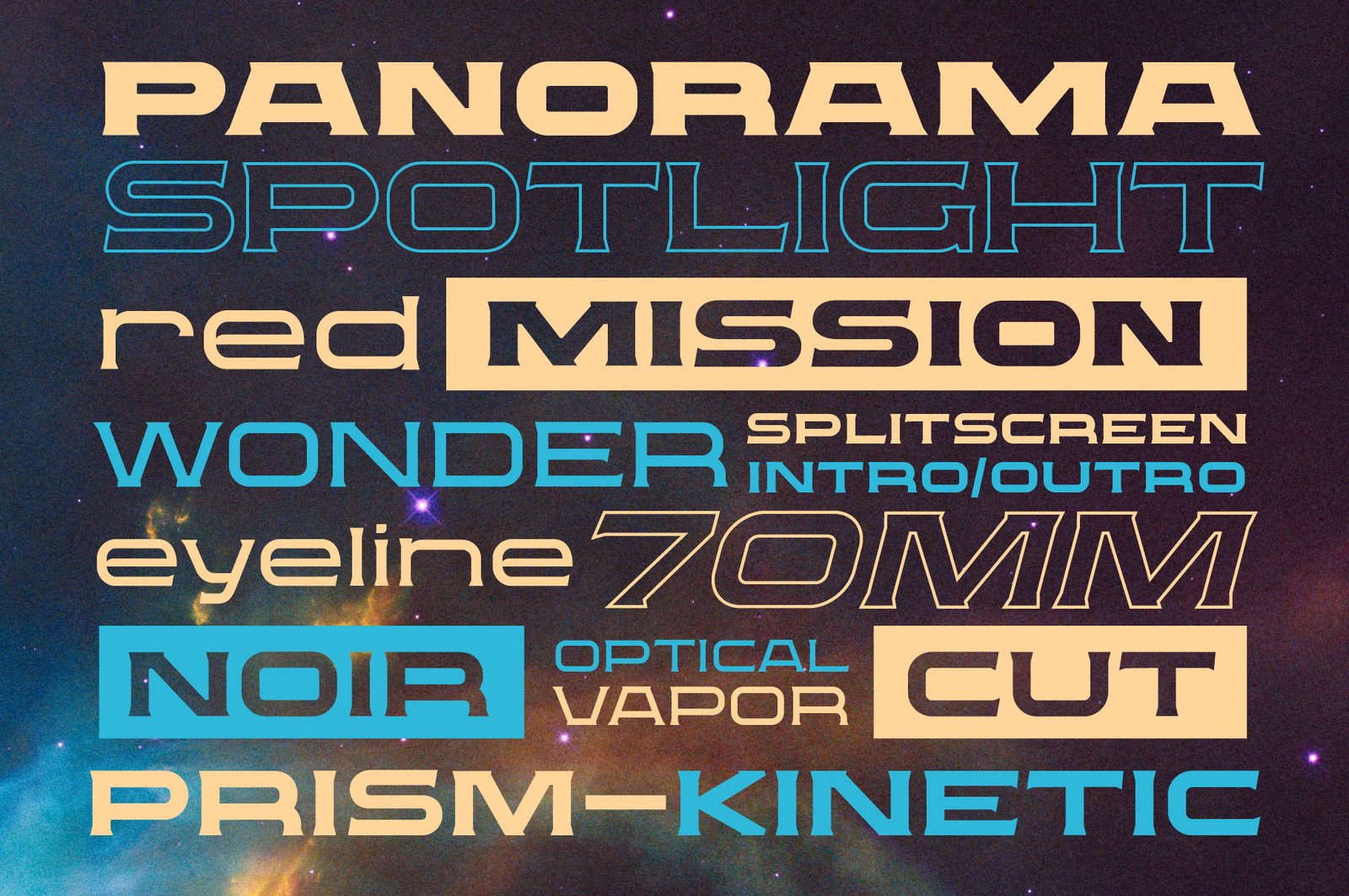 Proscenium Serif - A Widescreen Title Font Designed for Cinema