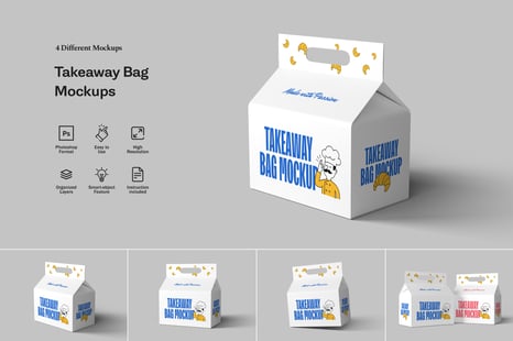 Takeaway Bag Mockups - Creative Store