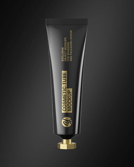 Glossy Cosmetic Tube Mockup