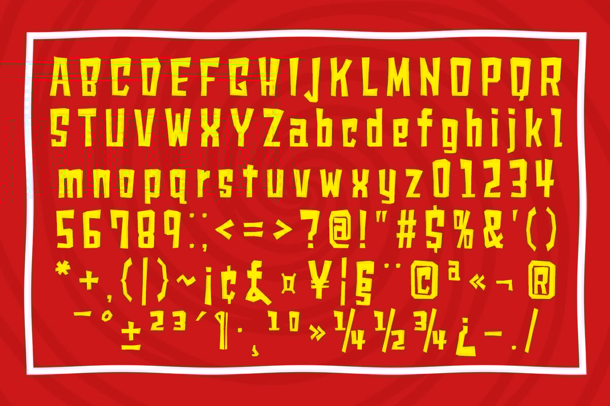 Thubing Drawing - Condensed Sans Serif Display Font