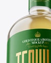 Golden Tequila Bottle Mockup