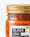 Glass Jar with Tomato Bruschetta Mockup