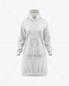 Women Cotton Hoodie Dress Mockup