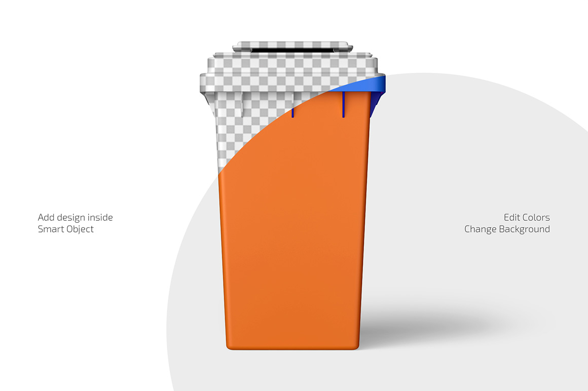 Rubbish Bin Mockup Set