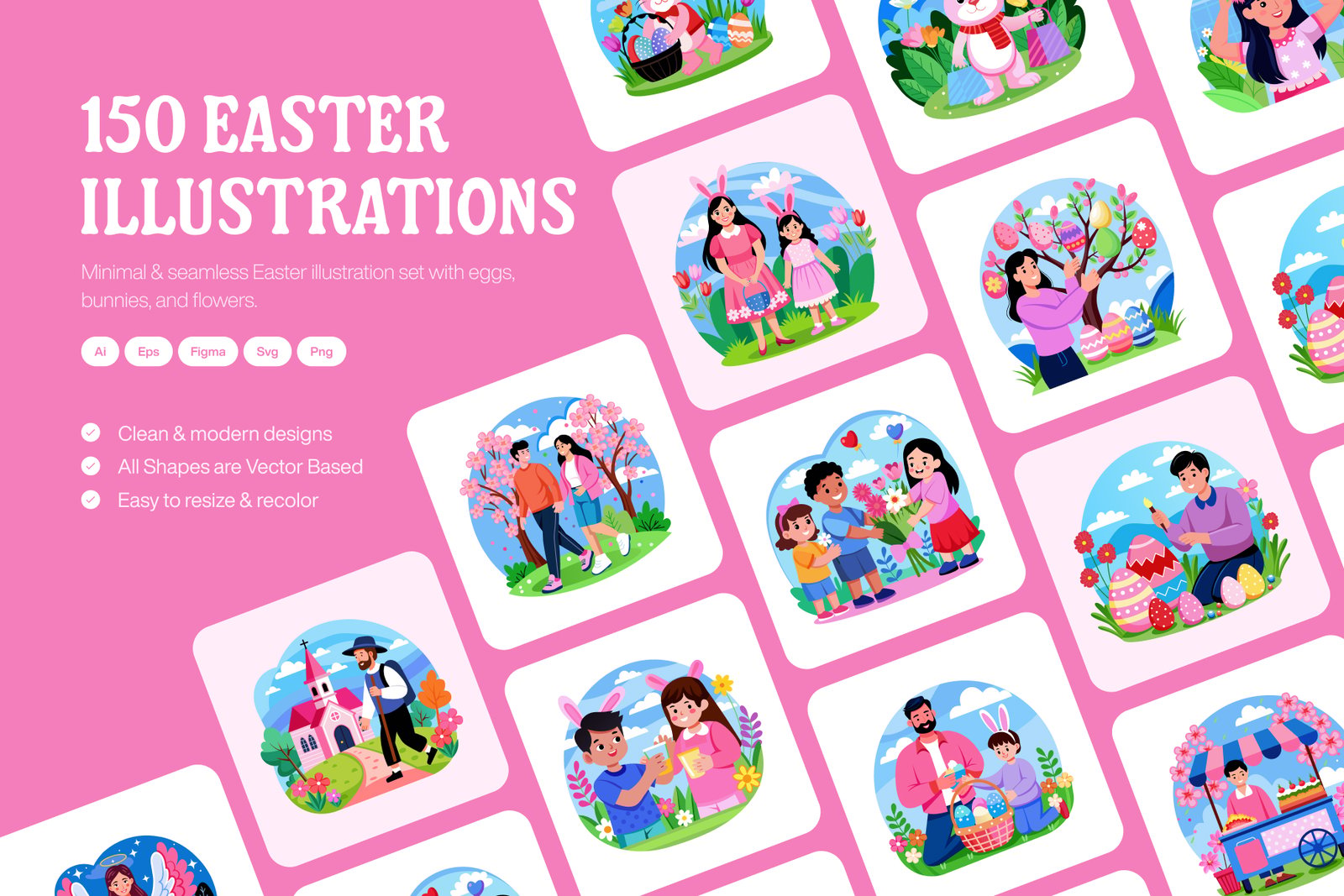 Easter Illustrations Bundle