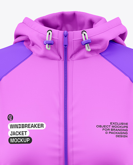 Women's Windbreaker Jacket Mockup