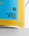 Matte Tin Can w/ Metallic Handle Mockup