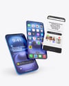 Apple Iphone with Screens Mockup