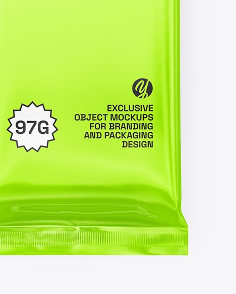Glossy Snack Package Mockup
