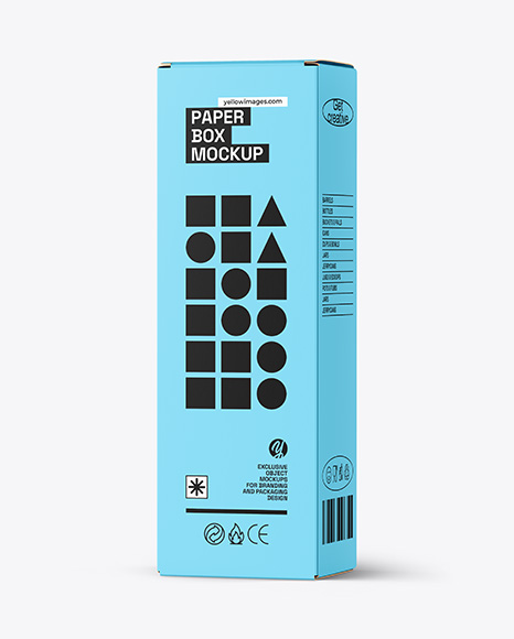Matte Cosmetic Tube with Box Mockup