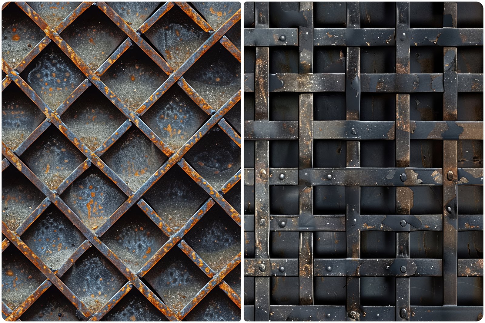 30 Metal Grate Texture Backgrounds