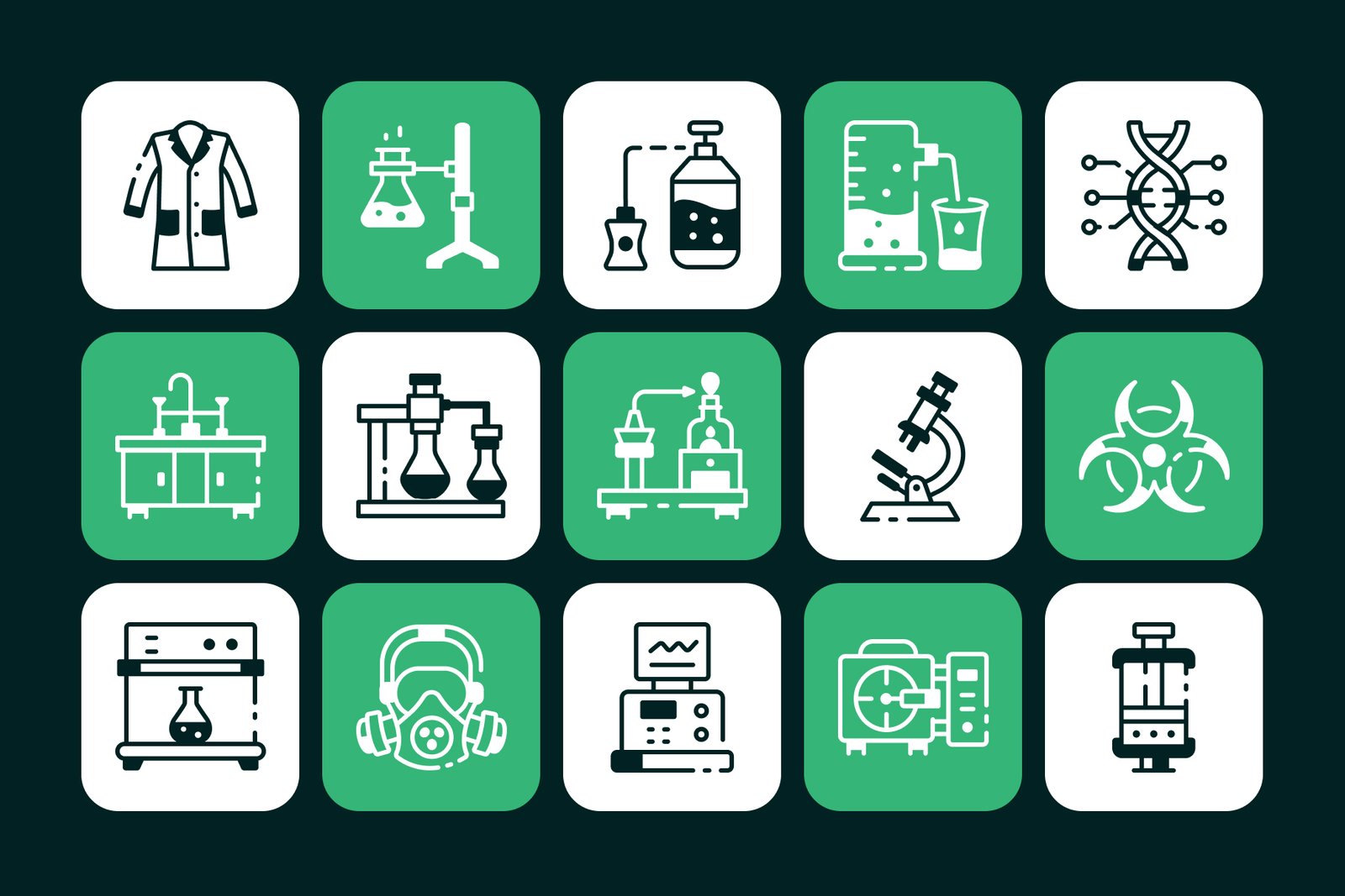 Laboratory Icon Set