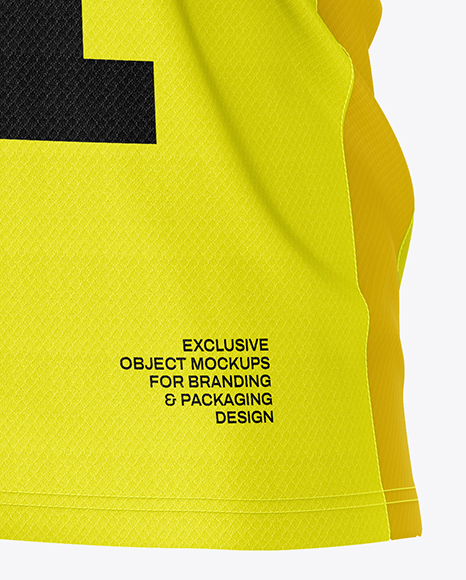 Soccer Jersey Mockup - Half Side View