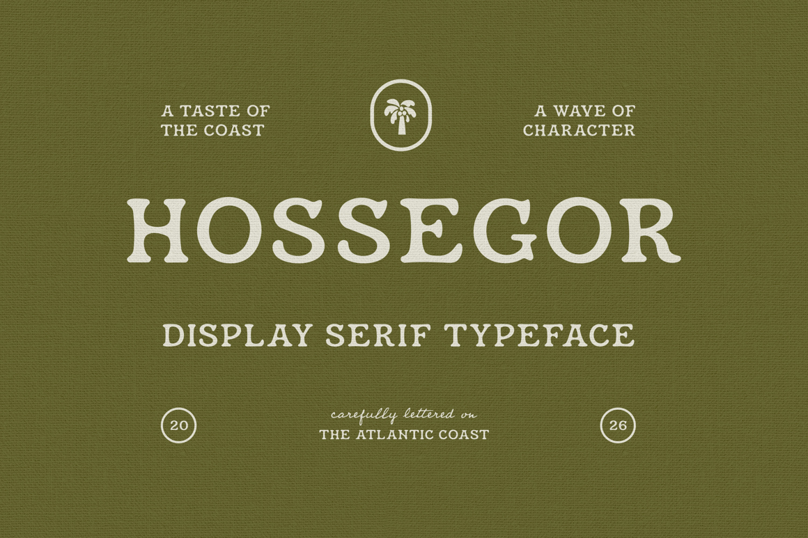 Hossegor - Retro Surf Serif Display