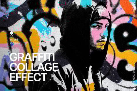 Graffiti Art Collage Photo Effect - Add-Ons