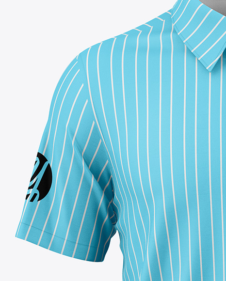 Men's Short Sleeve Shirt Mockup - Front View