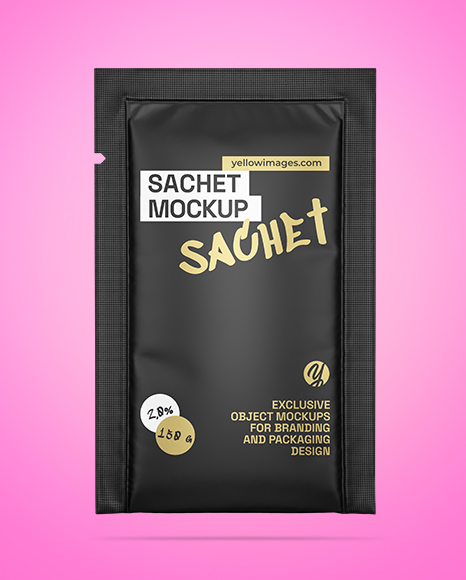 Matte Sachet Mockup