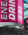 12oz Aluminium Can on the Block Mockup