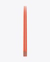 Plastic Chopsticks with Paper Package Mockup