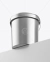 Metallic Bucket Mockup